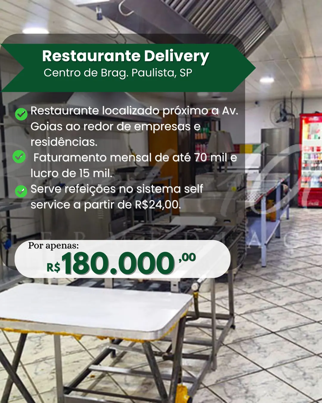 Restaurante Delivery no Centro de Brag. Paulista, SP